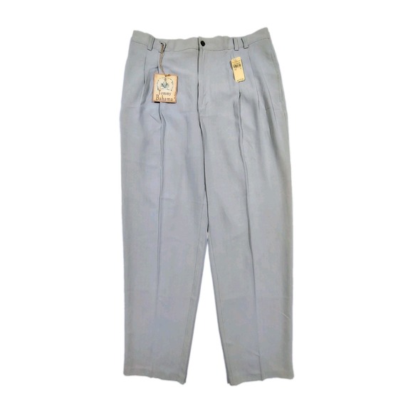 Tommy Bahama Other - Tommy Bahama Silk Pants Mens 38x34 Pleated Herringbone Khaki Sands NWT
